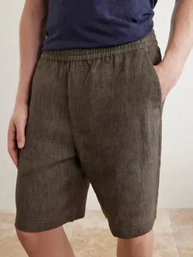 Sunspel Straight-Leg Linen Shorts - Men | Thumbnail 5 Sunspel Straight-Leg Linen Shorts - Men | Thumbnail 5