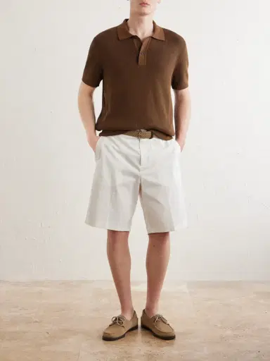 Sunspel Ribbed Cotton Polo-Shirt - Men | Thumbnail 2 Sunspel Ribbed Cotton Polo-Shirt - Men | Thumbnail 2