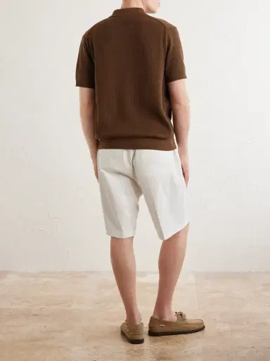 Sunspel Ribbed Cotton Polo-Shirt - Men | Thumbnail 4 Sunspel Ribbed Cotton Polo-Shirt - Men | Thumbnail 4