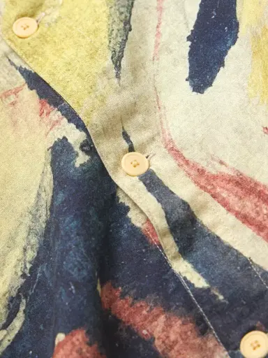 Folk Gabe Printed Linen and Cotton-Blend Shirt - Men | Thumbnail 4 Folk Gabe Printed Linen and Cotton-Blend Shirt - Men | Thumbnail 4