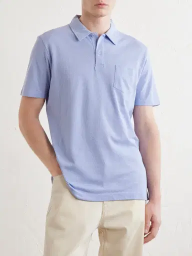 Sunspel Riviera Cotton-Mesh Polo Shirt - Men | Thumbnail 3 Sunspel Riviera Cotton-Mesh Polo Shirt - Men | Thumbnail 3