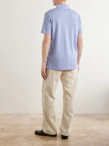 Sunspel Riviera Cotton-Mesh Polo Shirt - Men | Thumbnail 4 Sunspel Riviera Cotton-Mesh Polo Shirt - Men | Thumbnail 4