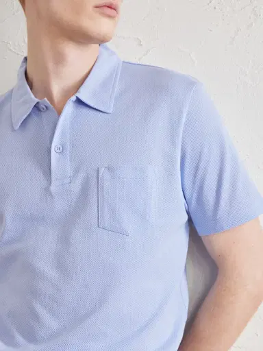 Sunspel Riviera Cotton-Mesh Polo Shirt - Men | Thumbnail 5 Sunspel Riviera Cotton-Mesh Polo Shirt - Men | Thumbnail 5