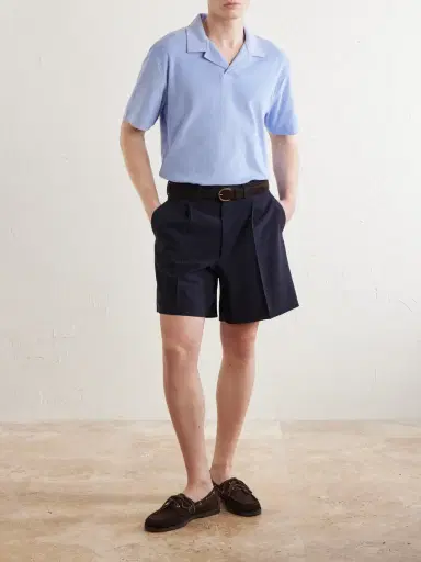 Sunspel Cotton-Terry Polo Shirt - Men | Thumbnail 2 Sunspel Cotton-Terry Polo Shirt - Men | Thumbnail 2
