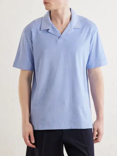 Sunspel Cotton-Terry Polo Shirt - Men | Thumbnail 3 Sunspel Cotton-Terry Polo Shirt - Men | Thumbnail 3