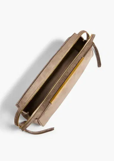 Khaite Donna Evening Clutch In Morning Dove Suede | Thumbnail 3 Khaite Donna Evening Clutch In Morning Dove Suede | Thumbnail 3