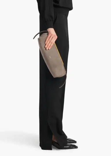 Khaite Donna Evening Clutch In Morning Dove Suede | Thumbnail 5 Khaite Donna Evening Clutch In Morning Dove Suede | Thumbnail 5