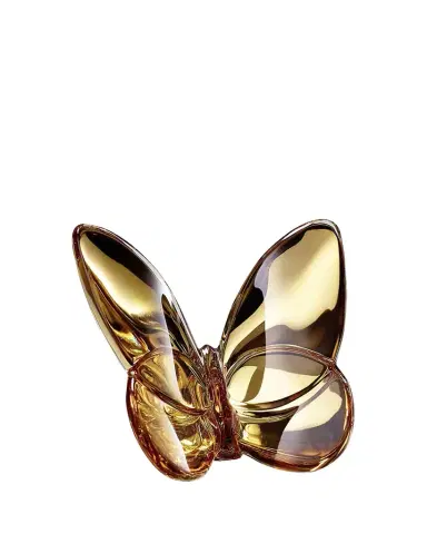 Baccarat 2.5" Lucky Crystal Gold Butterfly | Thumbnail 1 Baccarat 2.5" Lucky Crystal Gold Butterfly | Thumbnail 1