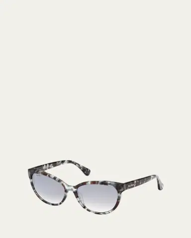 Max Mara Patterned Round Acetate Sunglasses | Thumbnail 2 Max Mara Patterned Round Acetate Sunglasses | Thumbnail 2