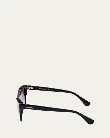Max Mara Patterned Round Acetate Sunglasses | Thumbnail 5 Max Mara Patterned Round Acetate Sunglasses | Thumbnail 5