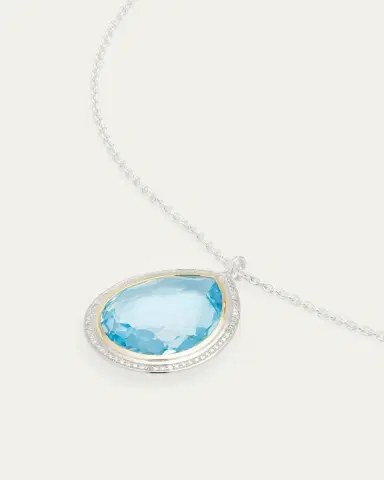 Ippolita Large Teardrop Pendant Necklace in with Diamonds | Thumbnail 3 Ippolita Large Teardrop Pendant Necklace in with Diamonds | Thumbnail 3