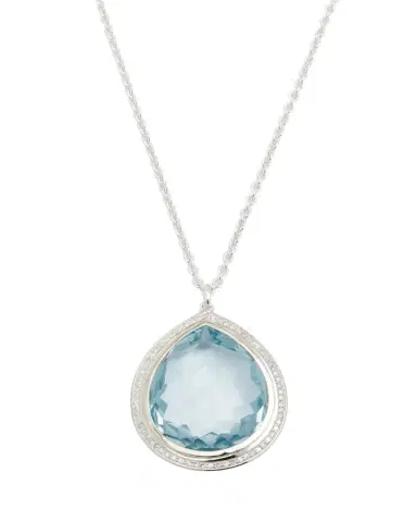 Ippolita Large Teardrop Pendant Necklace in with Diamonds | Thumbnail 1 Ippolita Large Teardrop Pendant Necklace in with Diamonds | Thumbnail 1