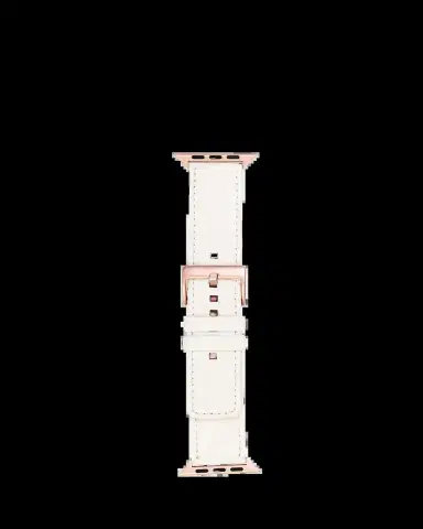 Abas Men's Apple Watch Matte Alligator Watch Strap, Rose Gold Finish | Thumbnail 2 Abas Men's Apple Watch Matte Alligator Watch Strap, Rose Gold Finish | Thumbnail 2