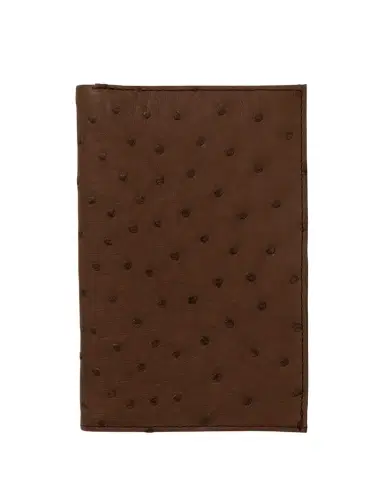 Abas Men's Matte Ostrich Leather Coat Wallet | Thumbnail 1 Abas Men's Matte Ostrich Leather Coat Wallet | Thumbnail 1
