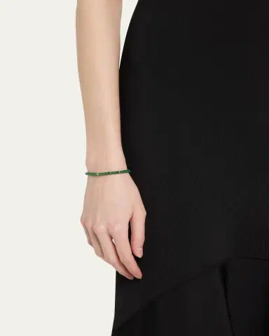 Sydney Evan 4mm Diamond Eternity Rondelle on Green Aventurine Wheel Bead Bracelet | Thumbnail 2 Sydney Evan 4mm Diamond Eternity Rondelle on Green Aventurine Wheel Bead Bracelet | Thumbnail 2