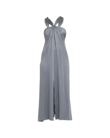 Giorgio Armani Gathered Halter Silk Gown | Thumbnail 1 Giorgio Armani Gathered Halter Silk Gown | Thumbnail 1