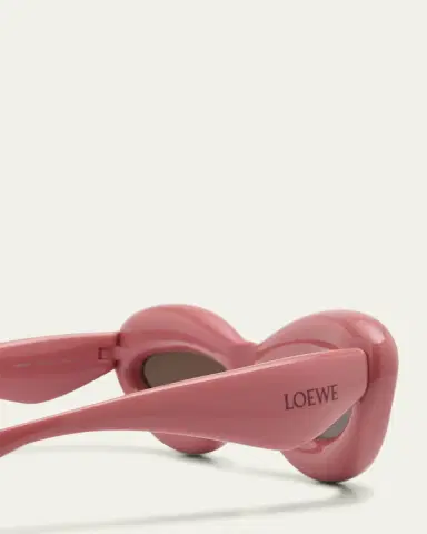 Loewe Inflated Pink Acetate Cat-Eye Sunglasses | Thumbnail 4 Loewe Inflated Pink Acetate Cat-Eye Sunglasses | Thumbnail 4