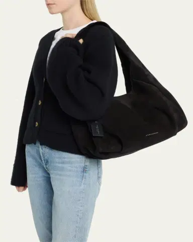 Stuart Weitzman The Moda Suede Hobo bAG | Thumbnail 2 Stuart Weitzman The Moda Suede Hobo bAG | Thumbnail 2