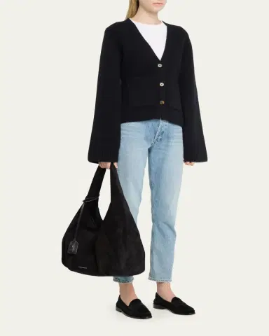 Stuart Weitzman The Moda Suede Hobo bAG | Thumbnail 5 Stuart Weitzman The Moda Suede Hobo bAG | Thumbnail 5