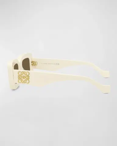 Loewe Men's Anagram Acetate-Nylon Rectangle Sunglasses | Thumbnail 3 Loewe Men's Anagram Acetate-Nylon Rectangle Sunglasses | Thumbnail 3