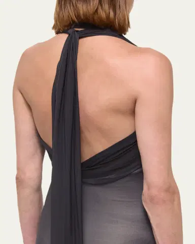 Helmut Lang Halter Dancer Maxi Dress | Thumbnail 5 Helmut Lang Halter Dancer Maxi Dress | Thumbnail 5