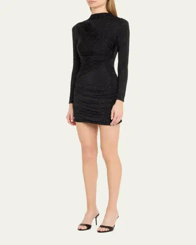 Retrofête Tana Long-Sleeve Embellished Mini Dress | Thumbnail 4 Retrofête Tana Long-Sleeve Embellished Mini Dress | Thumbnail 4
