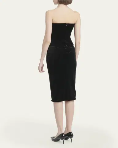 Dolce & Gabbana Strapless Velvet Corset Dress | Thumbnail 3 Dolce & Gabbana Strapless Velvet Corset Dress | Thumbnail 3
