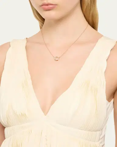 Pomellato Together 18K Rose Gold Diamond Circle Pendant Necklace | Thumbnail 2 Pomellato Together 18K Rose Gold Diamond Circle Pendant Necklace | Thumbnail 2