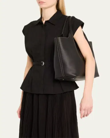 Tod's Medium Leather Tote Shopping Bag | Thumbnail 2 Tod's Medium Leather Tote Shopping Bag | Thumbnail 2