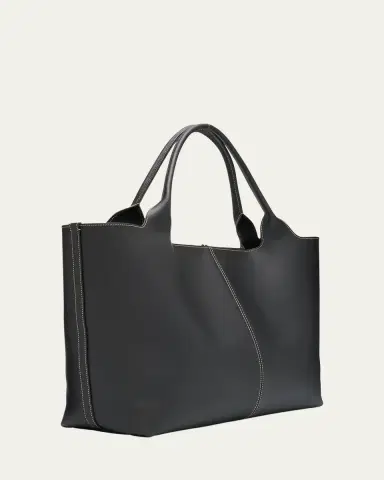 Tod's Medium Leather Tote Shopping Bag | Thumbnail 3 Tod's Medium Leather Tote Shopping Bag | Thumbnail 3