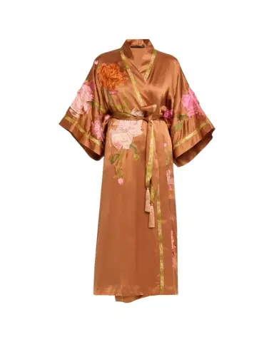 Josie Natori Couture Brushstroke Embroidered Silk Robe | Thumbnail 1 Josie Natori Couture Brushstroke Embroidered Silk Robe | Thumbnail 1