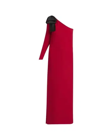 Valentino Garavani Bow One-Shoulder Silk Crepe Column Gown | Thumbnail 1 Valentino Garavani Bow One-Shoulder Silk Crepe Column Gown | Thumbnail 1