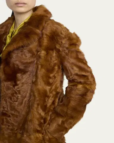 Valentino Garavani Lamb Shearling Open Coat | Thumbnail 5 Valentino Garavani Lamb Shearling Open Coat | Thumbnail 5