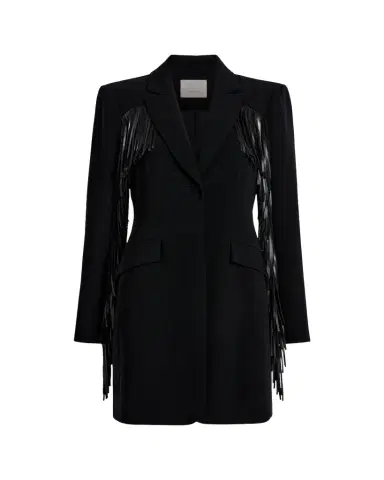 Cinq à Sept Joelette Fringed Mini Blazer Dress | Thumbnail 1 Cinq à Sept Joelette Fringed Mini Blazer Dress | Thumbnail 1
