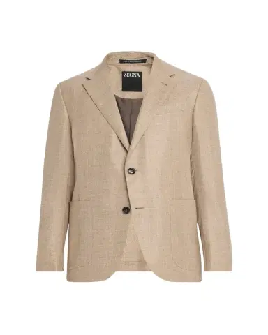 Zegna Men's Patch-Pocket Melange Single-Breasted Sport Coat | Thumbnail 1 Zegna Men's Patch-Pocket Melange Single-Breasted Sport Coat | Thumbnail 1