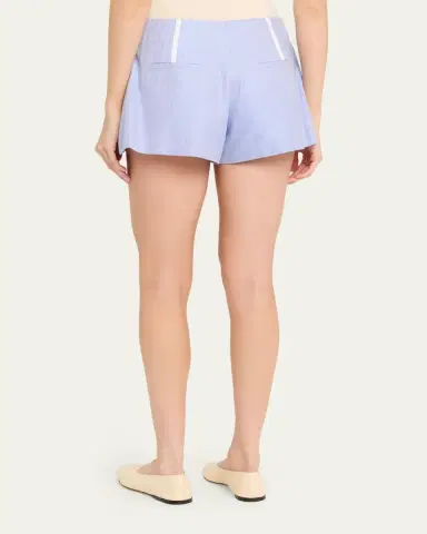 Brandon Maxwell The Cricket Bell Herringbone Shorts | Thumbnail 3 Brandon Maxwell The Cricket Bell Herringbone Shorts | Thumbnail 3