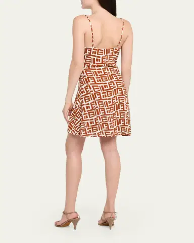 Diane von Furstenberg Kai Geometric-Print Jersey Mini Dress | Thumbnail 3 Diane von Furstenberg Kai Geometric-Print Jersey Mini Dress | Thumbnail 3