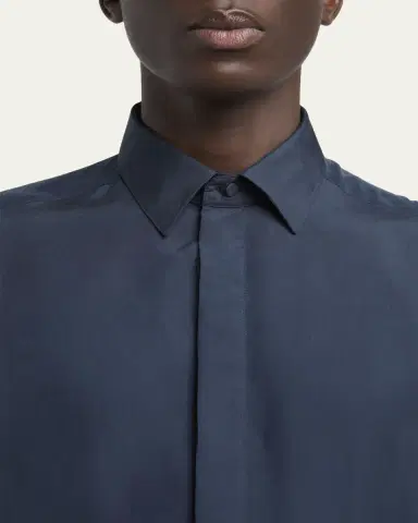 TOM FORD Men's Lyocell Enzyme-Wash Button-Down Shirt | Thumbnail 5 TOM FORD Men's Lyocell Enzyme-Wash Button-Down Shirt | Thumbnail 5