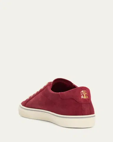 Brunello Cucinelli Men's Vulcanized-Sole Suede Low-Top Sneakers | Thumbnail 2 Brunello Cucinelli Men's Vulcanized-Sole Suede Low-Top Sneakers | Thumbnail 2