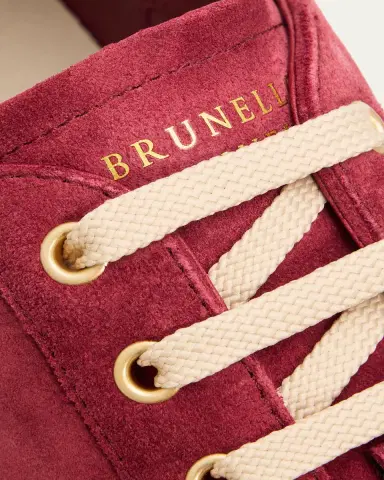 Brunello Cucinelli Men's Vulcanized-Sole Suede Low-Top Sneakers | Thumbnail 3 Brunello Cucinelli Men's Vulcanized-Sole Suede Low-Top Sneakers | Thumbnail 3