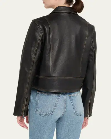 OFFICINE GÉNÉRALE Coco Perfecto Leather Jacket | Thumbnail 3 OFFICINE GÉNÉRALE Coco Perfecto Leather Jacket | Thumbnail 3