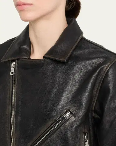 OFFICINE GÉNÉRALE Coco Perfecto Leather Jacket | Thumbnail 5 OFFICINE GÉNÉRALE Coco Perfecto Leather Jacket | Thumbnail 5