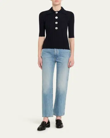 Nackiyé Sugarman Short Sleeve Knit Polo | Thumbnail 2 Nackiyé Sugarman Short Sleeve Knit Polo | Thumbnail 2
