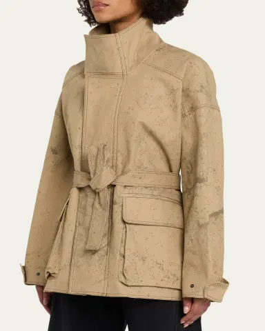 Nackiyé Canvas Cotton Cargo Coat | Thumbnail 4 Nackiyé Canvas Cotton Cargo Coat | Thumbnail 4
