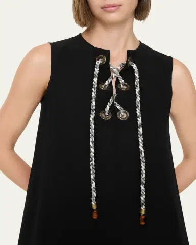 Burberry Rhoslyn Sleeveless Lace-Up Mini Dress | Thumbnail 3 Burberry Rhoslyn Sleeveless Lace-Up Mini Dress | Thumbnail 3