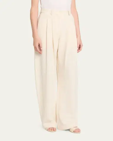 Nanushka Seka Cotton Linen Tweed Tapered Tailoring Pants | Thumbnail 4 Nanushka Seka Cotton Linen Tweed Tapered Tailoring Pants | Thumbnail 4