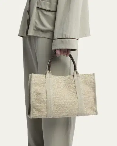 THE ROW Georgia Woven Structured Tote Bag | Thumbnail 2 THE ROW Georgia Woven Structured Tote Bag | Thumbnail 2