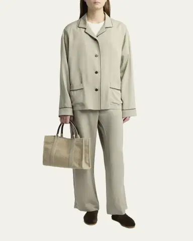 THE ROW Georgia Woven Structured Tote Bag | Thumbnail 4 THE ROW Georgia Woven Structured Tote Bag | Thumbnail 4