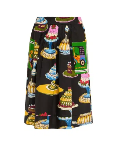 Rianna + Nina Printed Pocket Pleated Midi Pull-On Skirt | Thumbnail 1 Rianna + Nina Printed Pocket Pleated Midi Pull-On Skirt | Thumbnail 1