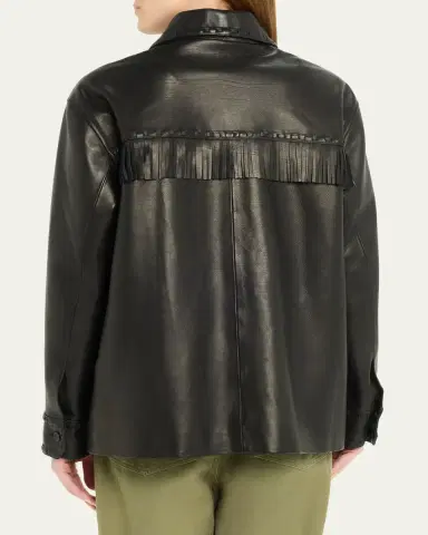 Nili Lotan Gus Fringe Leather Jacket | Thumbnail 3 Nili Lotan Gus Fringe Leather Jacket | Thumbnail 3